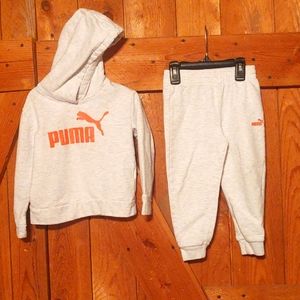 Girls Size 4 Puma Sweats Outfit